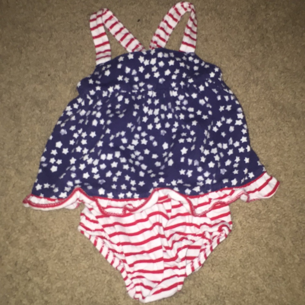 Baby girl 4th of July outfit